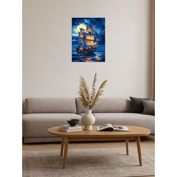 Фото - Картина за номерами Ideyka Легенда хвиль 30х40 см (KHO6372)