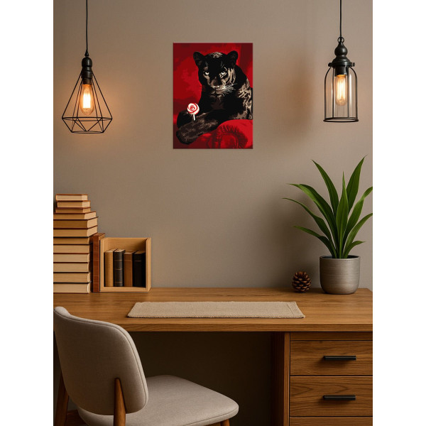 Фото - Картина за номерами Ideyka "Солодкий погляд" 30х40 см (KHO6727)