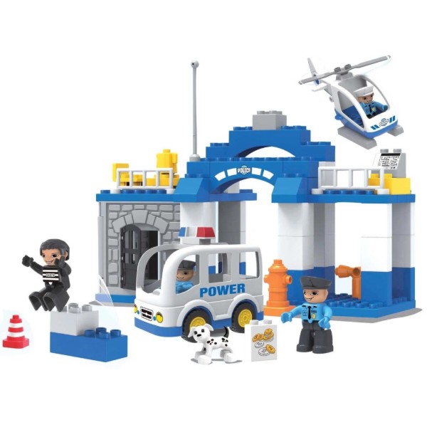 Фото - Пластиковий конструктор KID'S HOME TOYS Полицейская станцiя великі деталі 66 ел. (188-112)