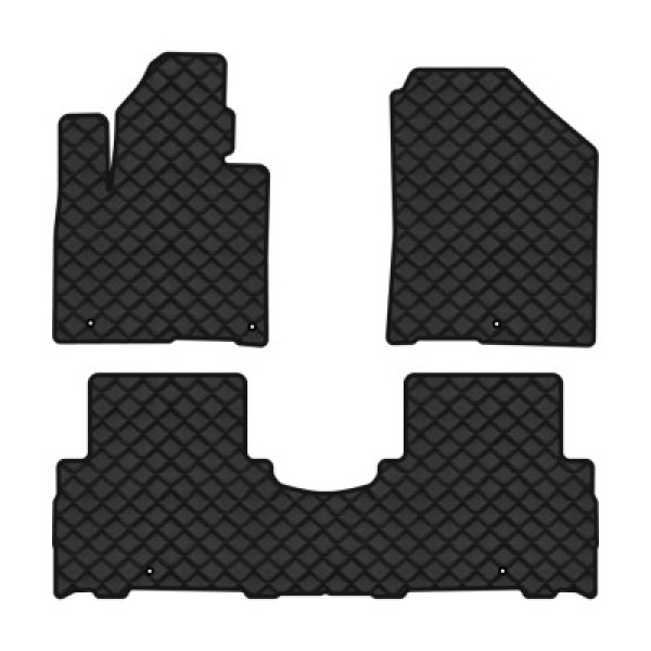 Фото - Килимки з екошкіри в салон авто EVAtech для Sorento (UM) 7 seats Kia 2014-2020 3 покоління SUV USA (KI12575ZV3LA5BBB)
