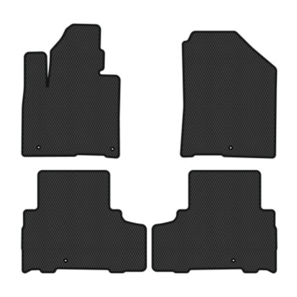 Фото - Килимки з екошкіри в салон авто EVAtech для Sorento (UM) 7 seats Kia 2014-2020 3 покоління SUV Korea (KI1355PVC4LA5BBB)