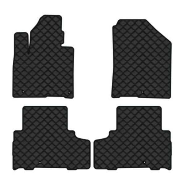Фото - Килимки з екошкіри в салон авто EVAtech для Sorento (UM) 7 seats Kia 2014-2020 3 покоління SUV Korea (KI1355PVC4LA5BBB)