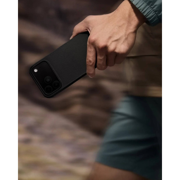 Фото - Чохол для смартфону Pitaka Aramid ProGuard Case Twill Black/Grey for iPhone 17 Pro (KI1701MGP)