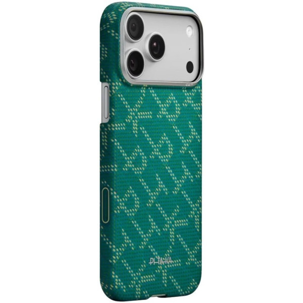 Фото - Чохол для смартфону Pitaka Ultra-Slim Case Monogram Green/Gold for iPhone 17 Pro (KI1701PTK)
