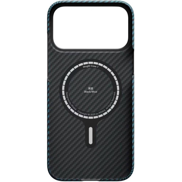 Фото - Чохол для смартфону Pitaka Ultra-Slim Case Twill Blue/Grey for iPhone 17 Pro Max (KI1706BPM)