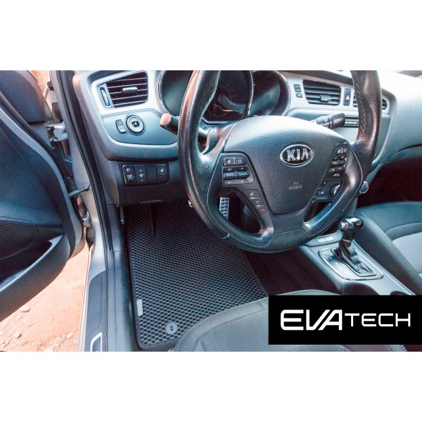 Фото - Килимки з екошкіри в салон авто EVAtech для Ceed (JD) Kia 2012-2018 2 покоління Combi EU (KI3105C5KH3BBB)