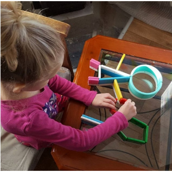 Фото - Магнітний конструктор Kid O Абетка (10454)