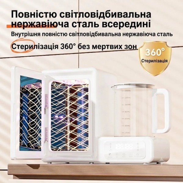 Фото - Стерилизатор детских бутылочек Kidilo 2в1 ST-6866D1 (6975809550107)