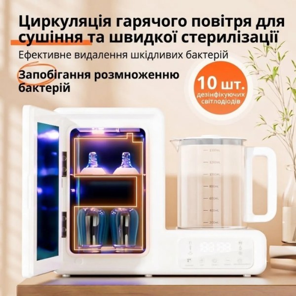 Фото - Стерилизатор детских бутылочек Kidilo 2в1 ST-6866D1 (6975809550107)