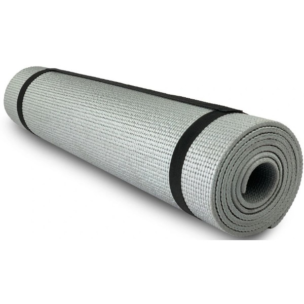 Фото - Килимок для йоги та фітнесу Stein PVC Silver 183x61x0.6 см (DB9739-0.6)