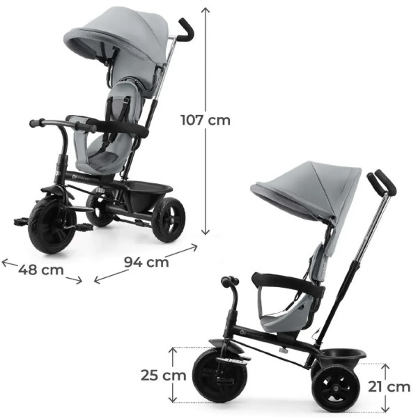 Фото - Трёхколёсный велосипед Kinderkraft Freeway 2 Grey (KRFRWA02GRY0000)