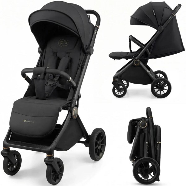 Фото - Коляска прогулянкова Kinderkraft Dave Venezian Black (KSDAVE00BLK0000)
