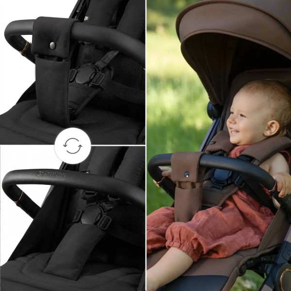 Фото - Коляска прогулянкова Kinderkraft Dave Venezian Black (KSDAVE00BLK0000)