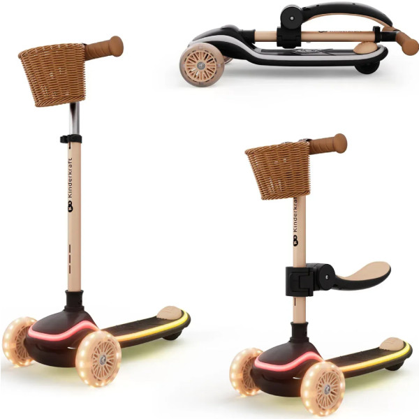 Фото - Трёхколёсный самокат Kinderkraft 2в1 Raket Up Beige (KRRAUP00BEG0000)