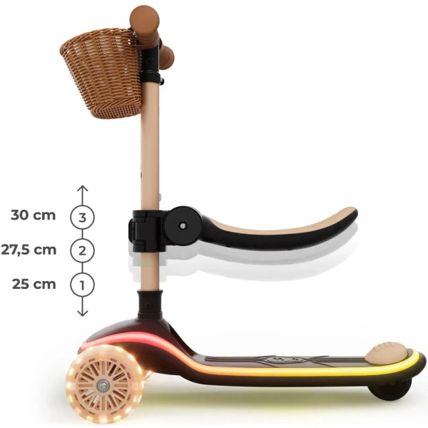 Фото - Трёхколёсный самокат Kinderkraft 2в1 Raket Up Beige (KRRAUP00BEG0000)