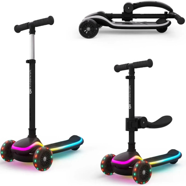 Фото - Триколісний самокат Kinderkraft 2в1 Raket Up Black (KRRAUP00BLK0000)