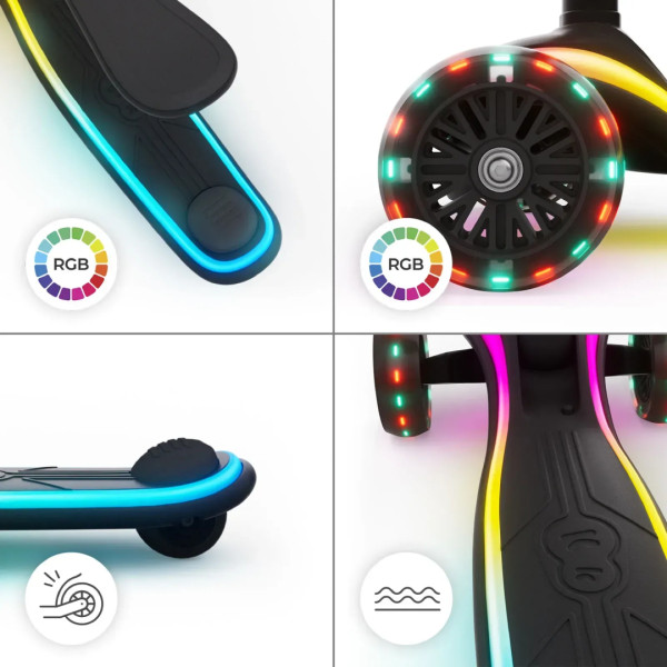 Фото - Триколісний самокат Kinderkraft 2в1 Raket Up Black (KRRAUP00BLK0000)