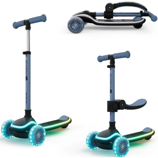 Фото - Трёхколёсный самокат Kinderkraft 2в1 Raket Up Blue (KRRAUP00BLU0000)