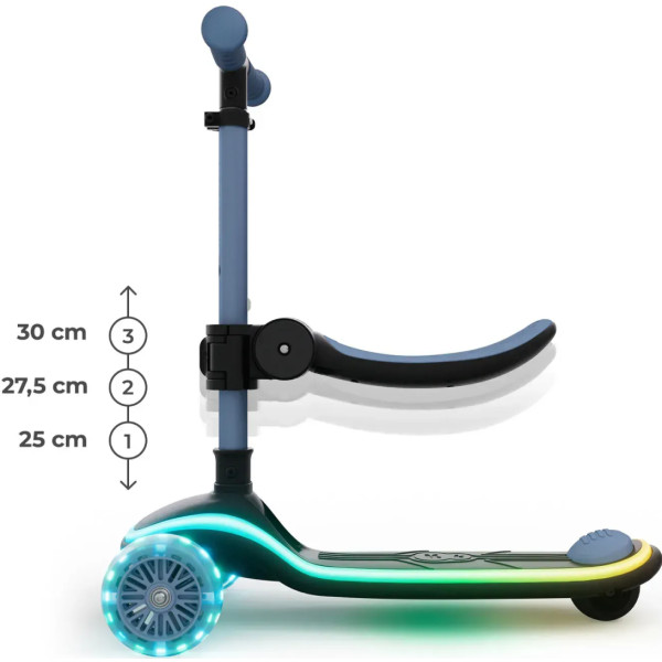 Фото - Трёхколёсный самокат Kinderkraft 2в1 Raket Up Blue (KRRAUP00BLU0000)