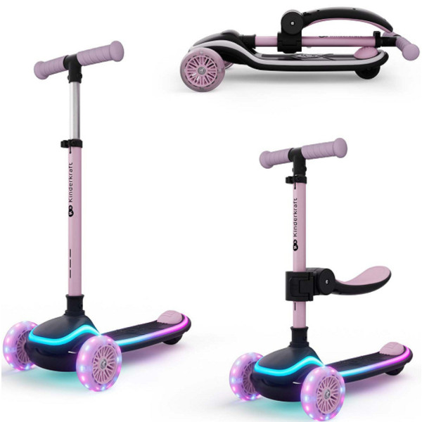 Фото - Трёхколёсный самокат Kinderkraft 2в1 Raket Up Pink (KRRAUP00PNK0000)