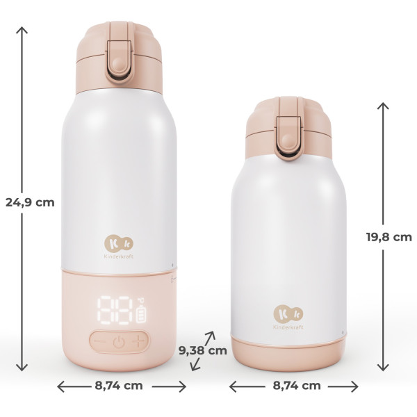 Фото - Підігрівач дитячих пляшечок дорожній Kinderkraft Gaja Beige (KEGAJA00BEG0000)