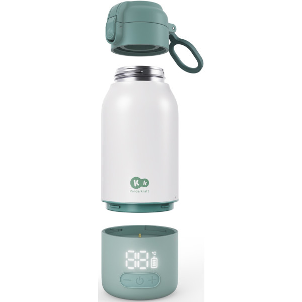 Фото - Підігрівач дитячих пляшечок дорожній Kinderkraft Gaja Green (KEGAJA00GRE0000)