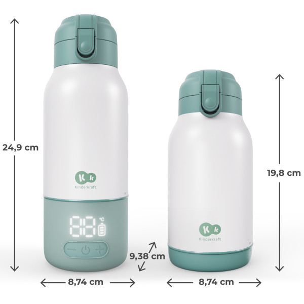 Фото - Підігрівач дитячих пляшечок дорожній Kinderkraft Gaja Green (KEGAJA00GRE0000)