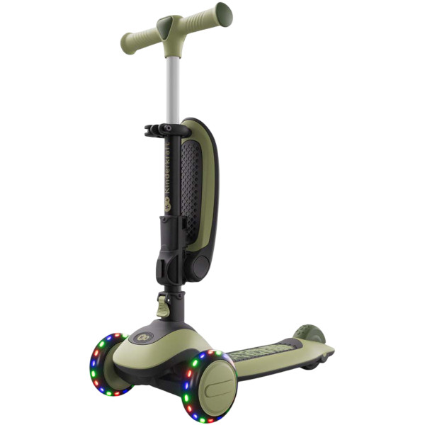 Фото - Трёхколёсный самокат Kinderkraft Halley 2 Grassland Green (KRHALL02GRE0000)