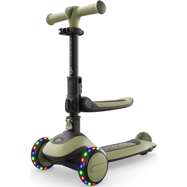 Фото - Трёхколёсный самокат Kinderkraft Halley 2 Grassland Green (KRHALL02GRE0000)
