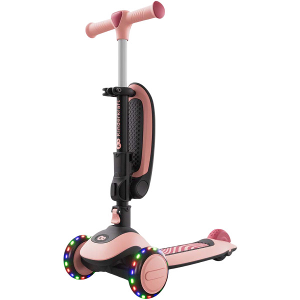 Фото - Трёхколёсный самокат Kinderkraft Halley 2 Rose Pink (KRHALL02PNK0000)