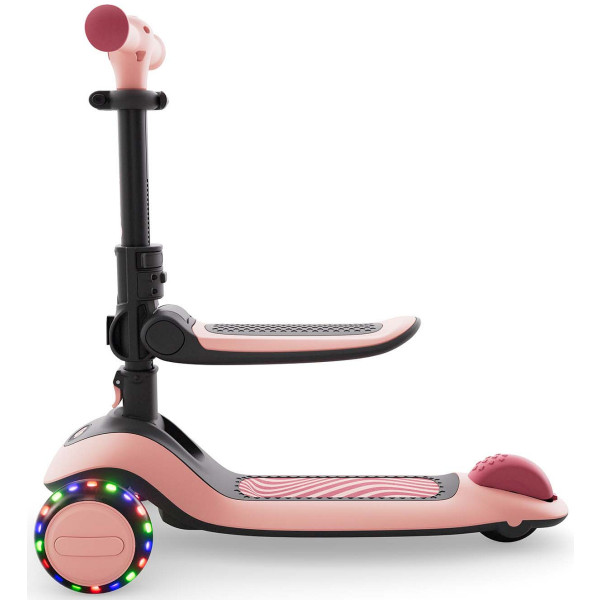 Фото - Трёхколёсный самокат Kinderkraft Halley 2 Rose Pink (KRHALL02PNK0000)