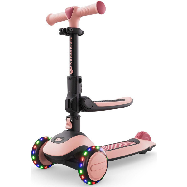 Фото - Трёхколёсный самокат Kinderkraft Halley 2 Rose Pink (KRHALL02PNK0000)