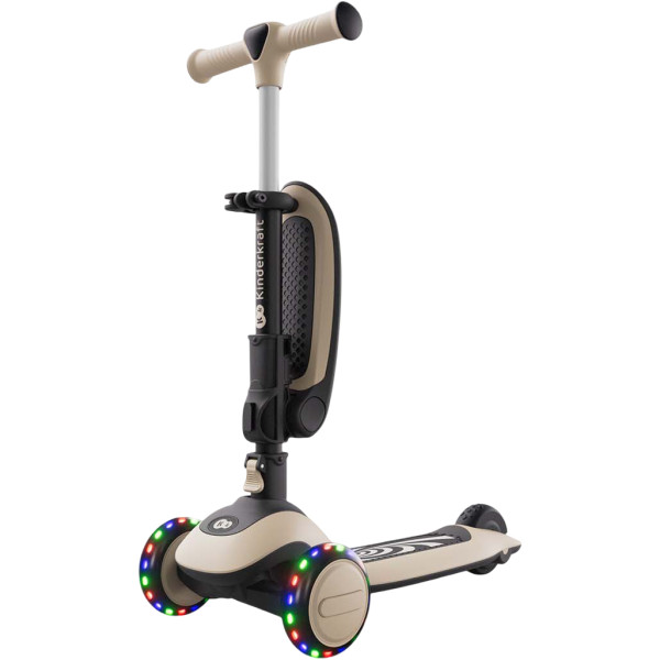 Фото - Трёхколёсный самокат Kinderkraft Halley 2 Stone White (KRHALL02WHT0000)