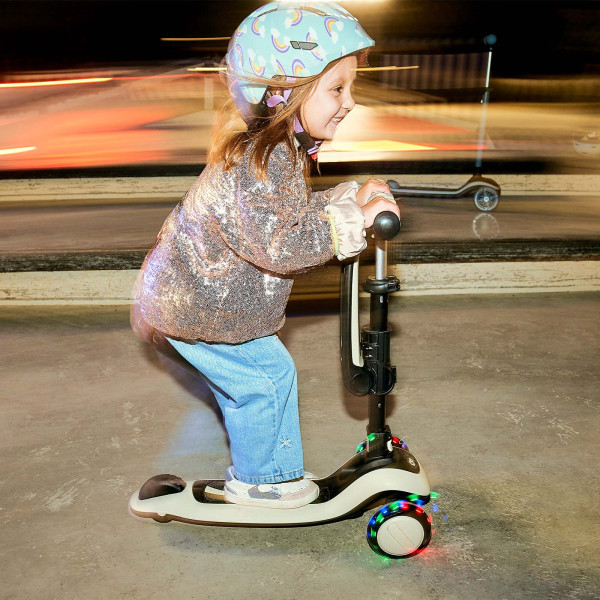 Фото - Трёхколёсный самокат Kinderkraft Halley 2 Stone White (KRHALL02WHT0000)