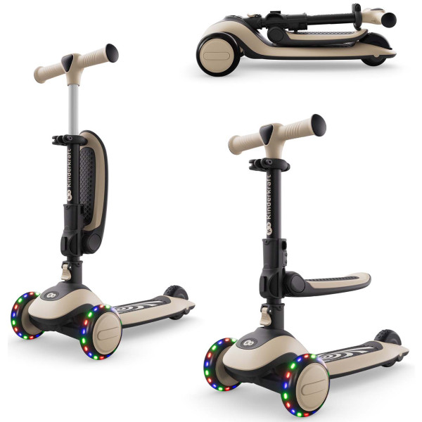 Фото - Трёхколёсный самокат Kinderkraft Halley 2 Stone White (KRHALL02WHT0000)