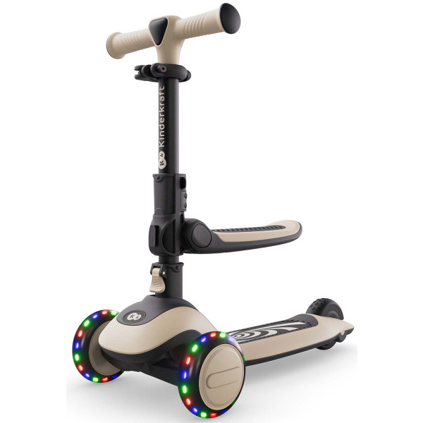 Фото - Трёхколёсный самокат Kinderkraft Halley 2 Stone White (KRHALL02WHT0000)