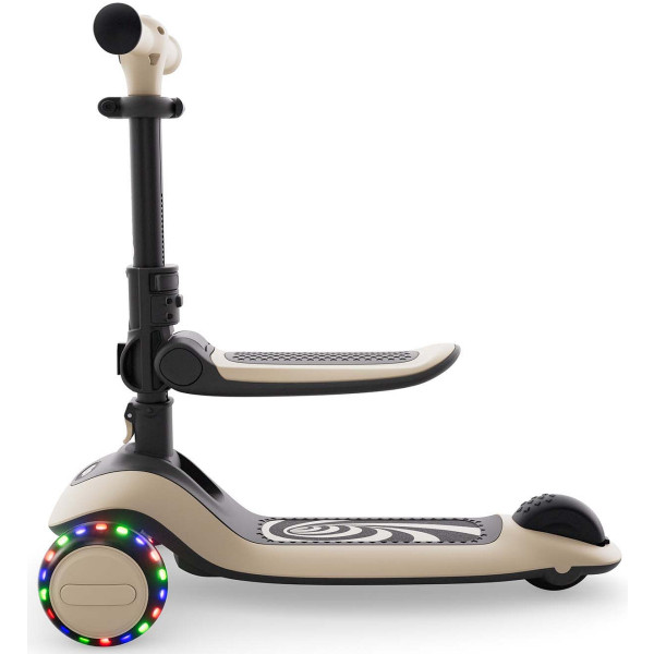 Фото - Трёхколёсный самокат Kinderkraft Halley 2 Stone White (KRHALL02WHT0000)