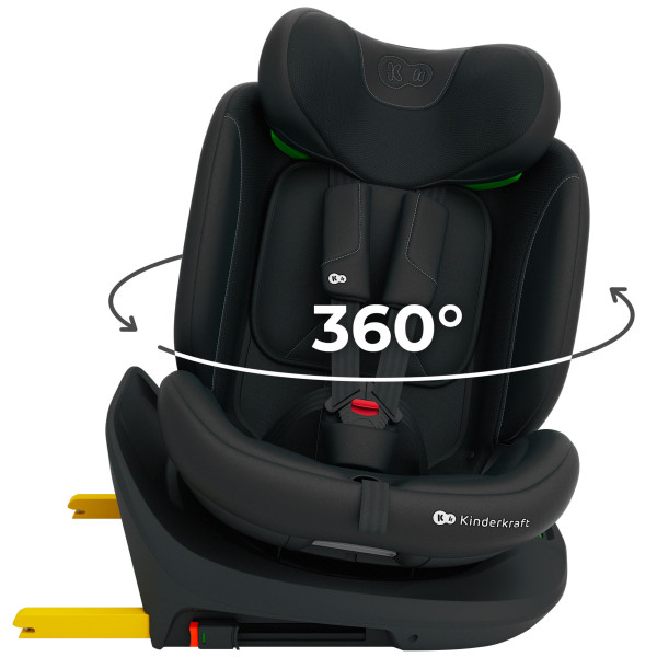 Фото - Автокресло Kinderkraft i-Grow 2 Plus i-Size Black (KCIGRO02BLKPL00)