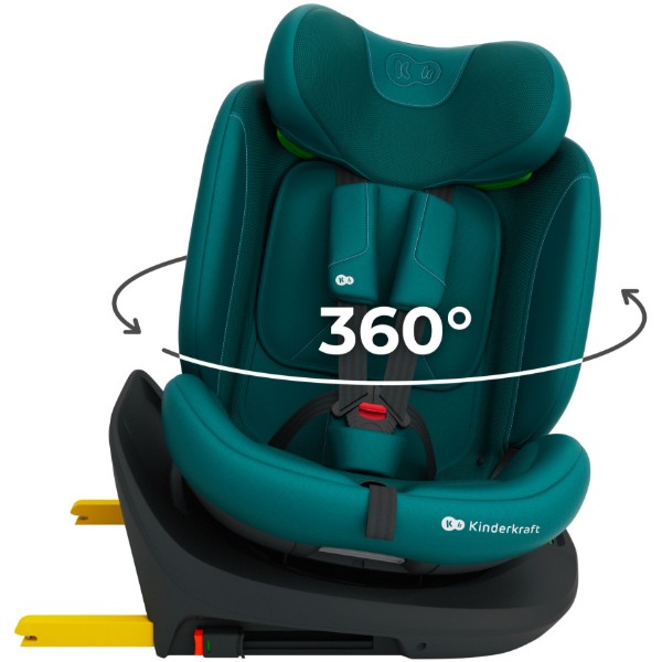 Фото - Автокрісло Kinderkraft i-Grow 2 Plus i-Size Green (KCIGRO02GREPL00)