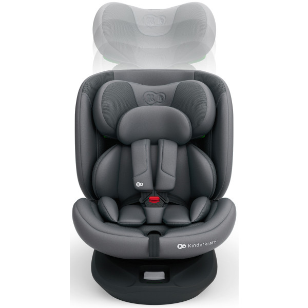 Фото - Автокресло Kinderkraft i-Grow 2 Plus i-Size Grey (KCIGRO02GRYPL00)