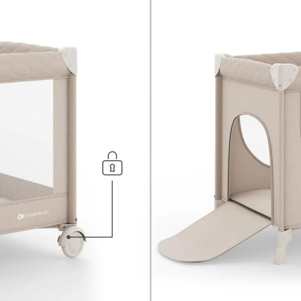 Фото - Манеж-кровать Kinderkraft Leody UP Beige (KCLEODUPBEG0000)
