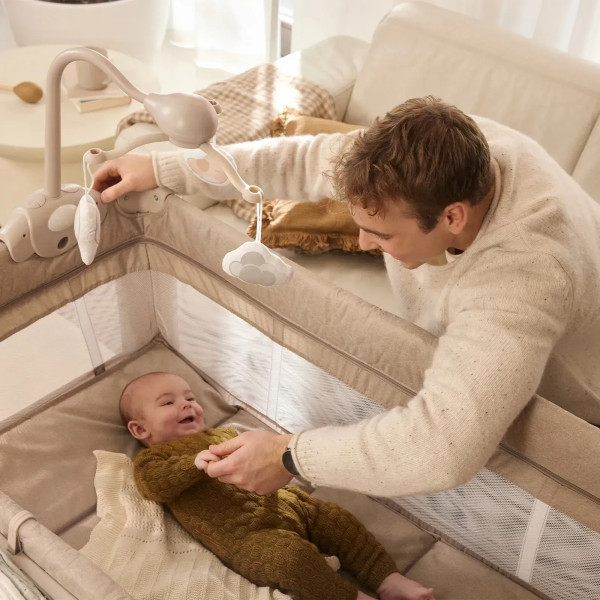 Фото - Манеж-кровать Kinderkraft Leody Up Beige (KCLEODUPBEG00AC)