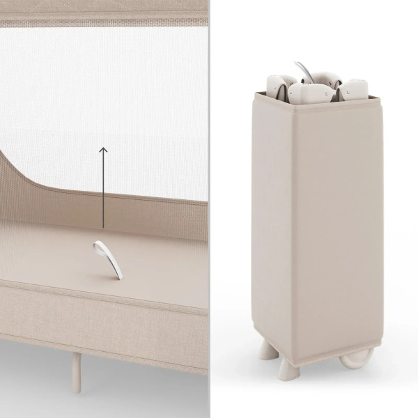 Фото - Манеж-кровать Kinderkraft Leody Up Beige (KCLEODUPBEG00AC)