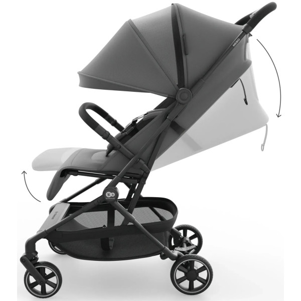 Фото - Коляска прогулочная Kinderkraft Nebo Platinum Grey (KSNEBO00GRY0000)