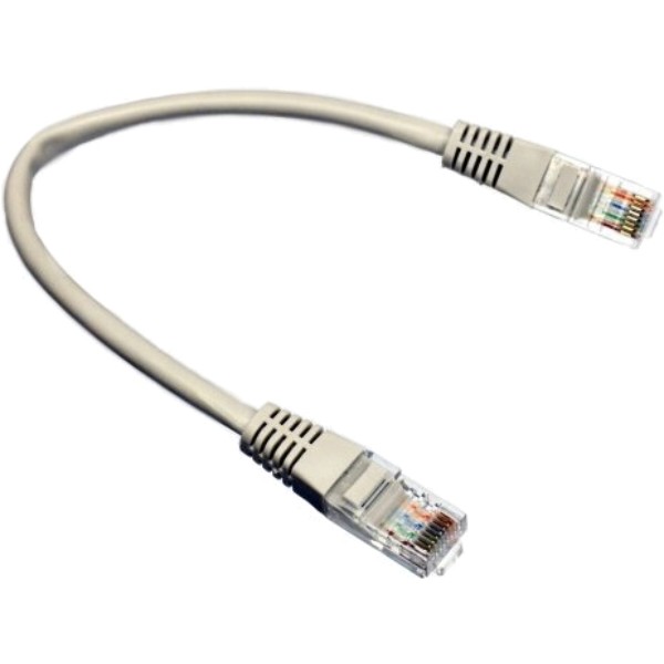Фото - Кабель патч-корд Kingda UTP Cat.5e 0.25 m CU100% Gray (PAUT3025)