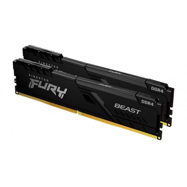 KingstonFURY 32G 16GB×2 16Gbi 3200MHz Память DDR Kingston 16Gb DDR4 3200MHz Fury Beast 2x8 (KF432C16BBK2