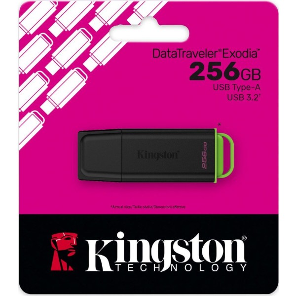 Фото - Флеш USB Kingston 256GB USB 3.2 Gen 1 Black/Green (DTXG2/256GB)