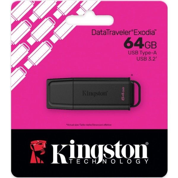 Фото - Флеш USB Kingston 64GB USB 3.2 Gen 1 Black (DTXG2/64GB)