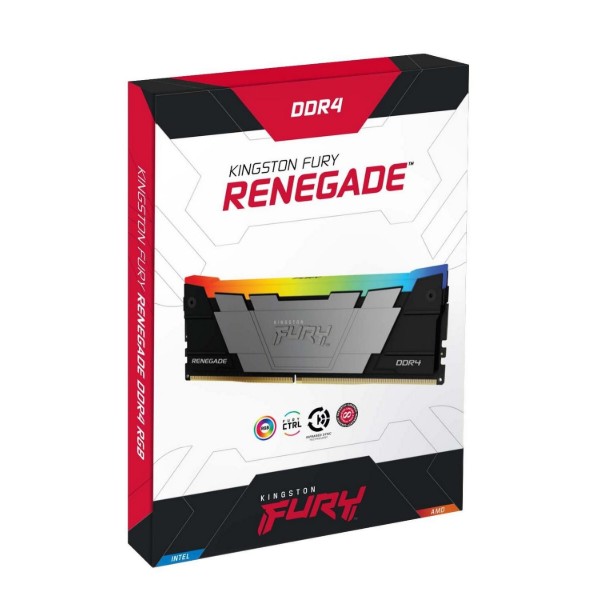 Фото - Память DDR Kingston Fury Renegade RGB DDR4 2x8GB/3600 (KF436C16RB2AK2/16)