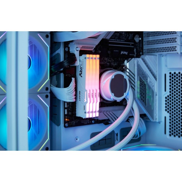 Фото - Память DDR Kingston Fury Beast White DDR5 32GB/5200 (KF552C40BWA-32)